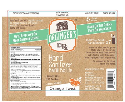 Dr Ginger 414 Front And Back (Dr Ginger 414 mL Front And Back)